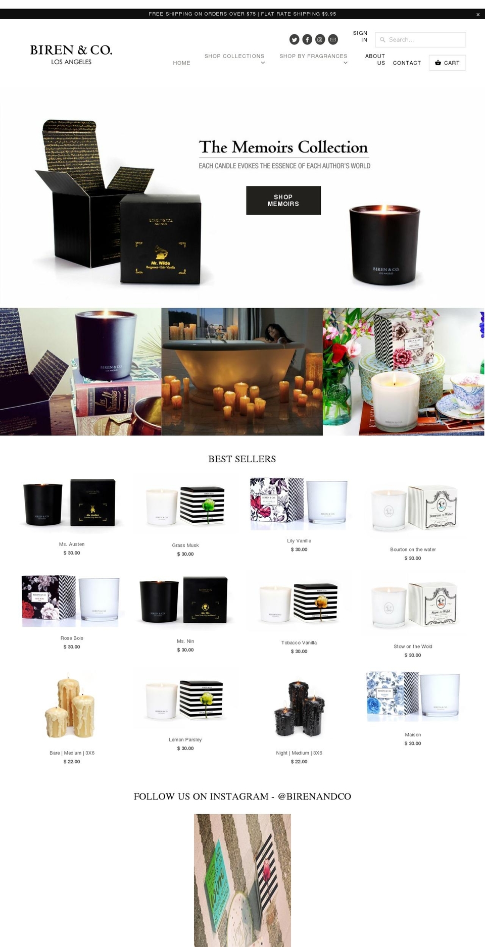 birenandco.com shopify website screenshot