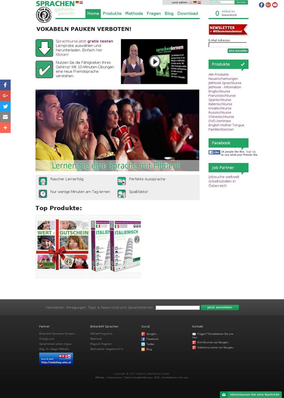 birkenbihl-business.ch shopify website screenshot