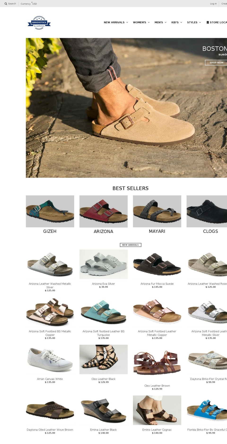 birkenstockplus.com — Shopify storefront screenshot