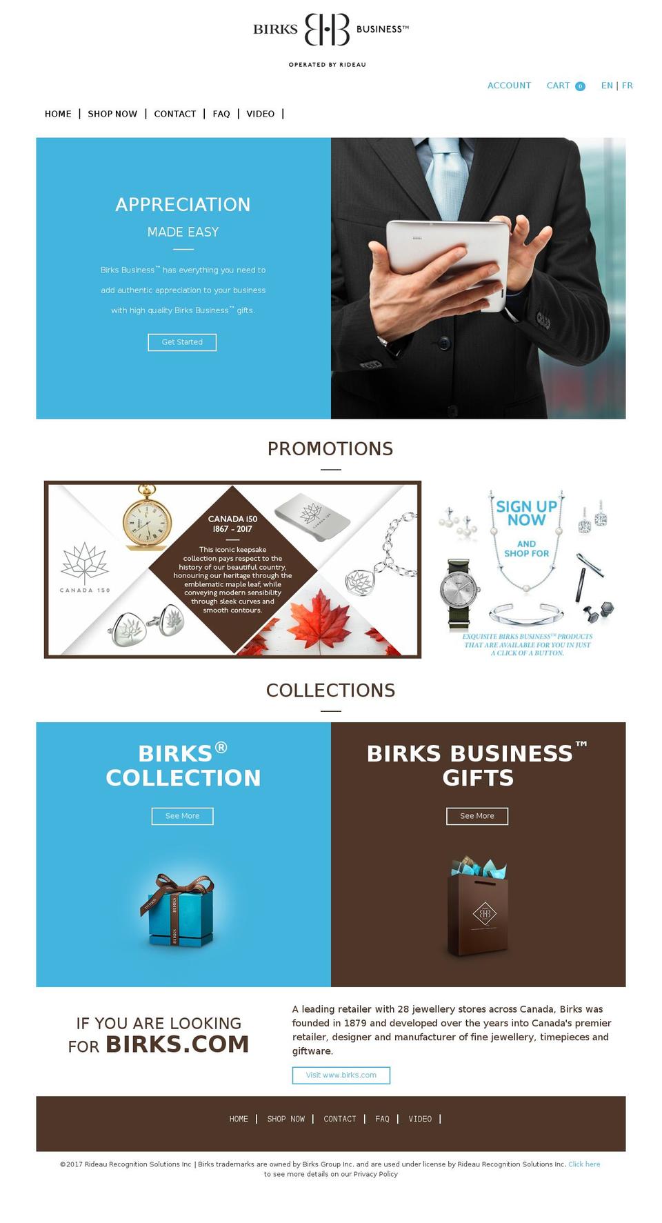 birksaffaires.com shopify website screenshot