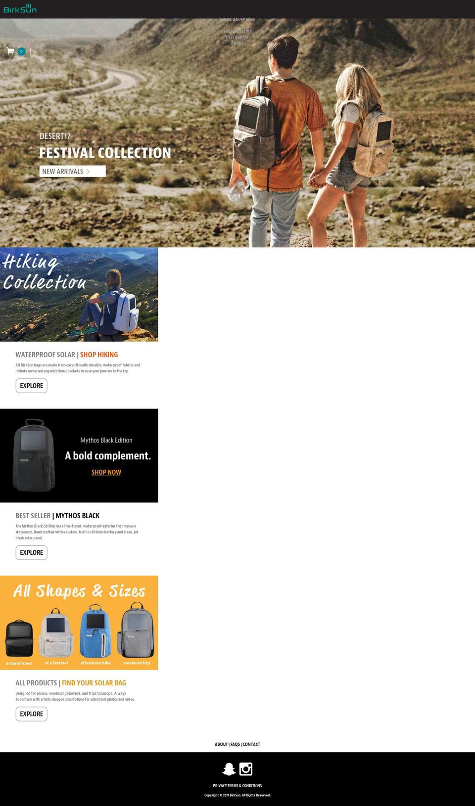 Debut Shopify theme site example birksun.com