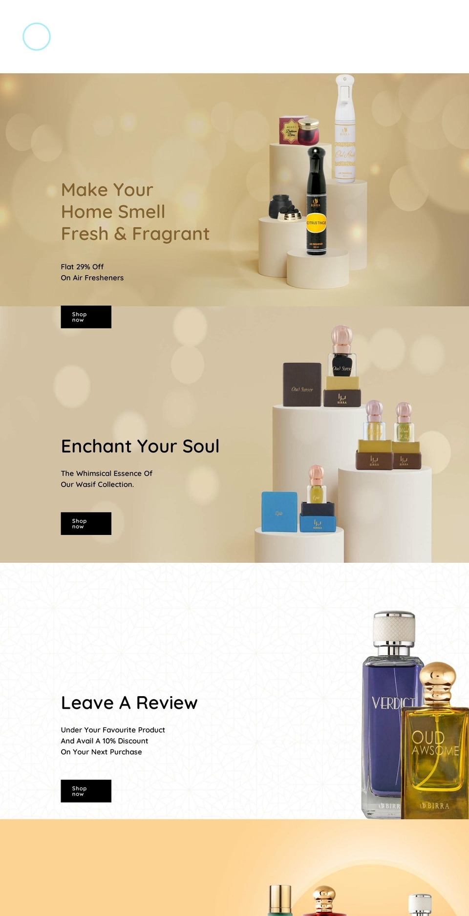 Copy of Ttcosmetic home Shopify theme site example birrafragrances.com