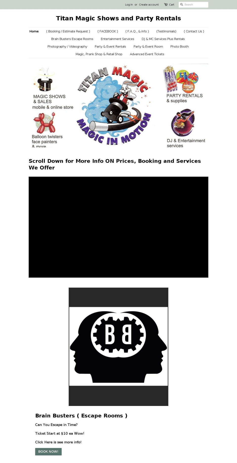 birtdaypartydothan.com — Shopify storefront screenshot