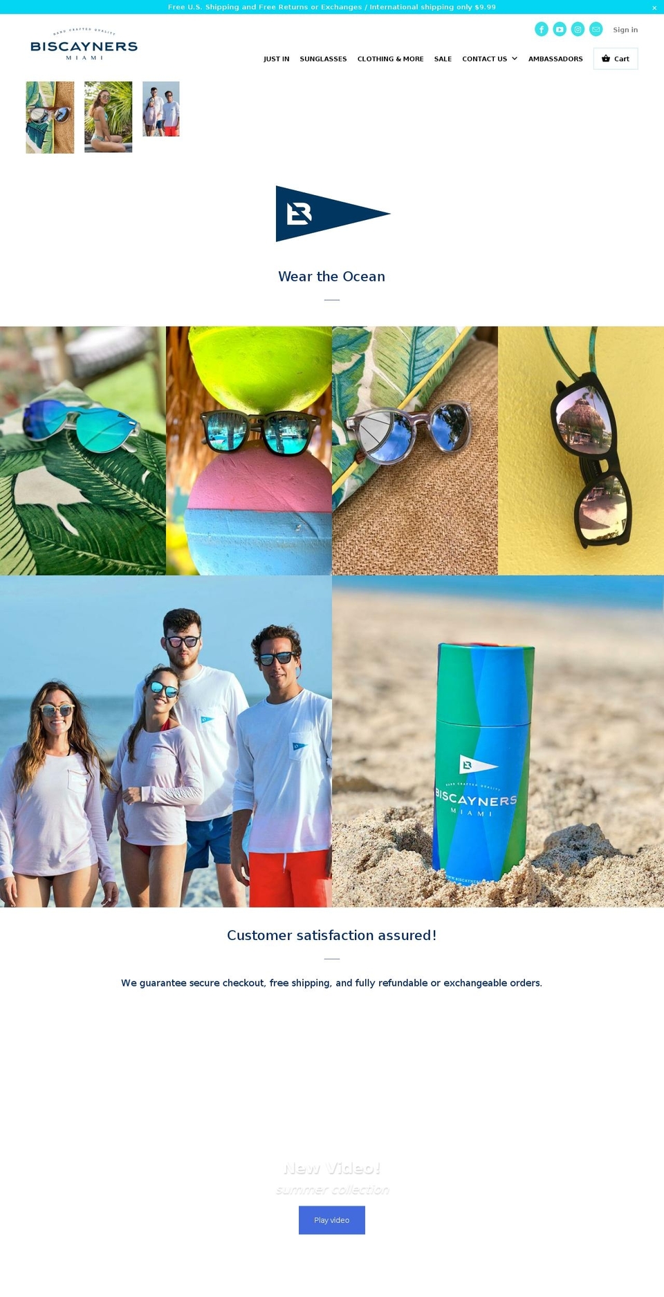 biscayners.com — Shopify storefront screenshot