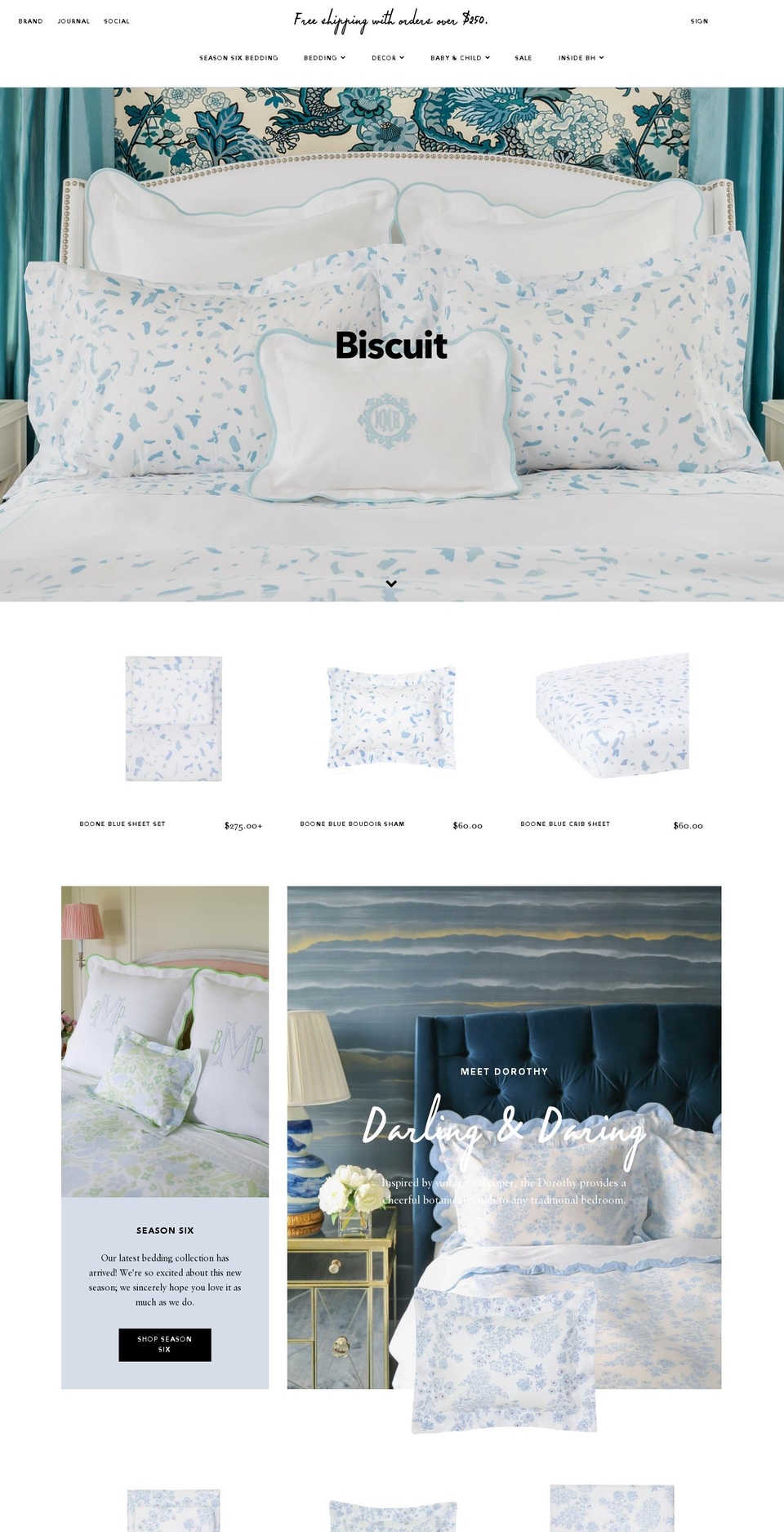 biscuit-home.com shopify website screenshot