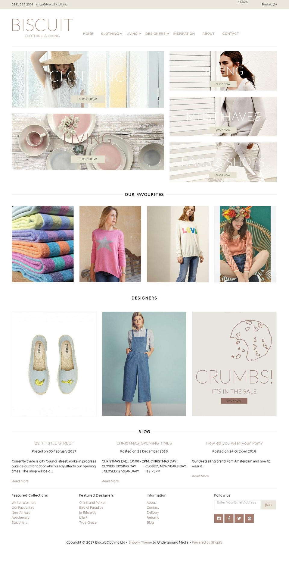 Copy of Biscuit clothing theme | RF - Nov Shopify theme site example biscuit.clothing