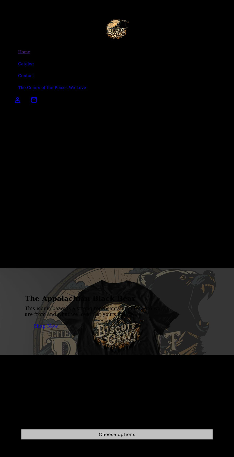 biscuitandgravy.com shopify website screenshot
