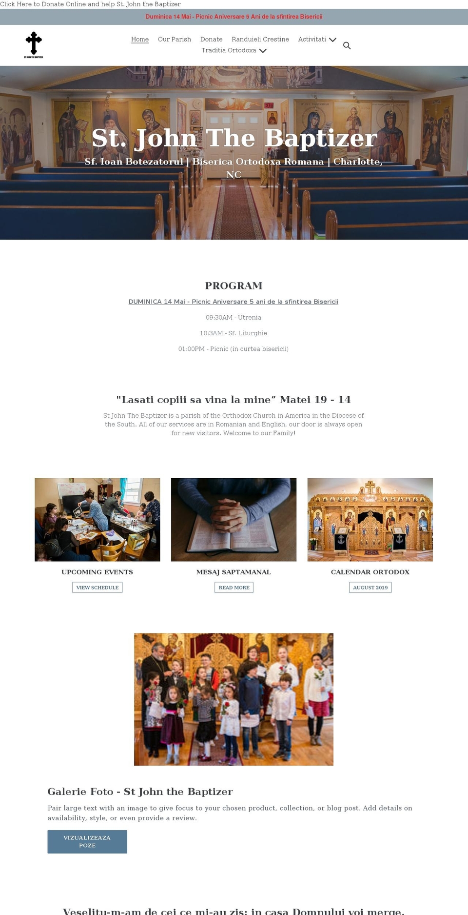 biserica.us shopify website screenshot