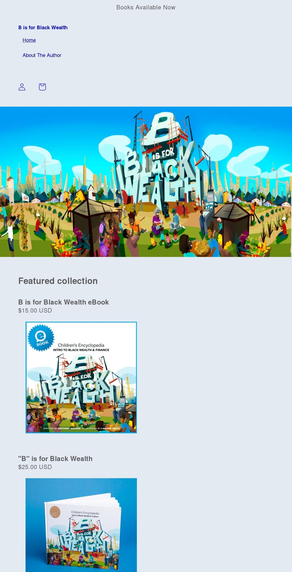 bisforblackwealth.com shopify website screenshot