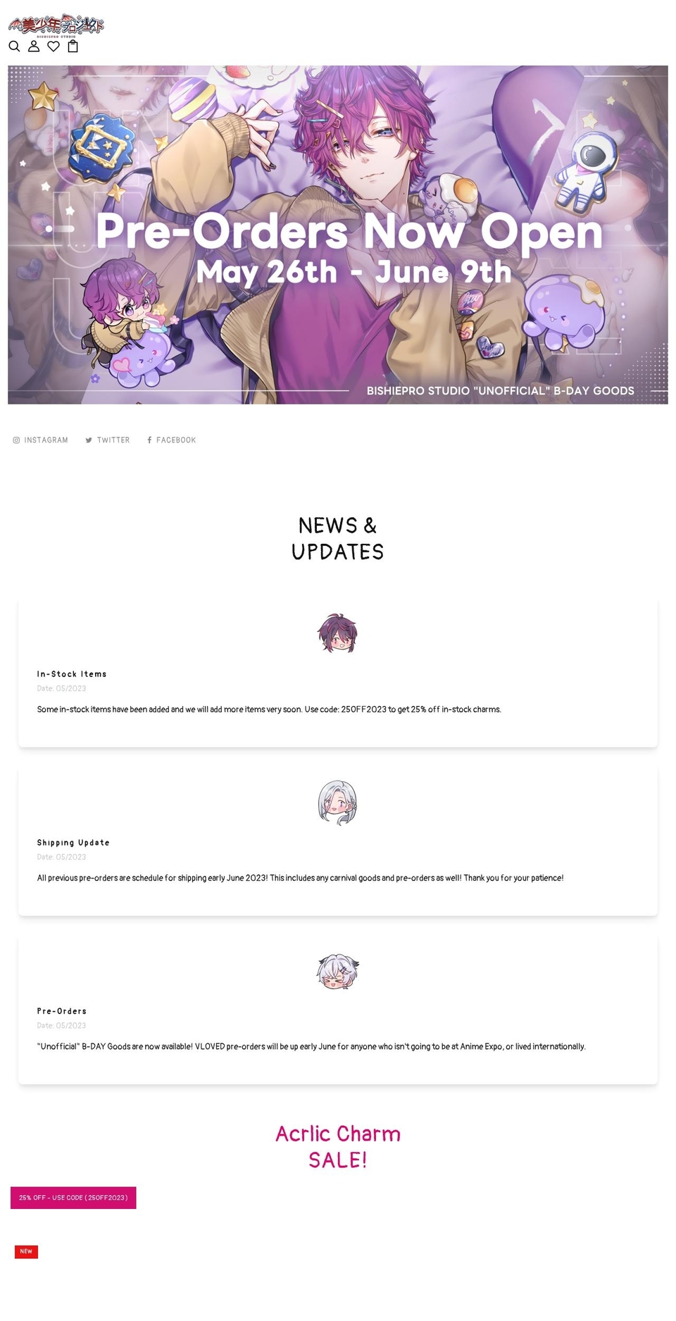 bishiepro.com shopify website screenshot