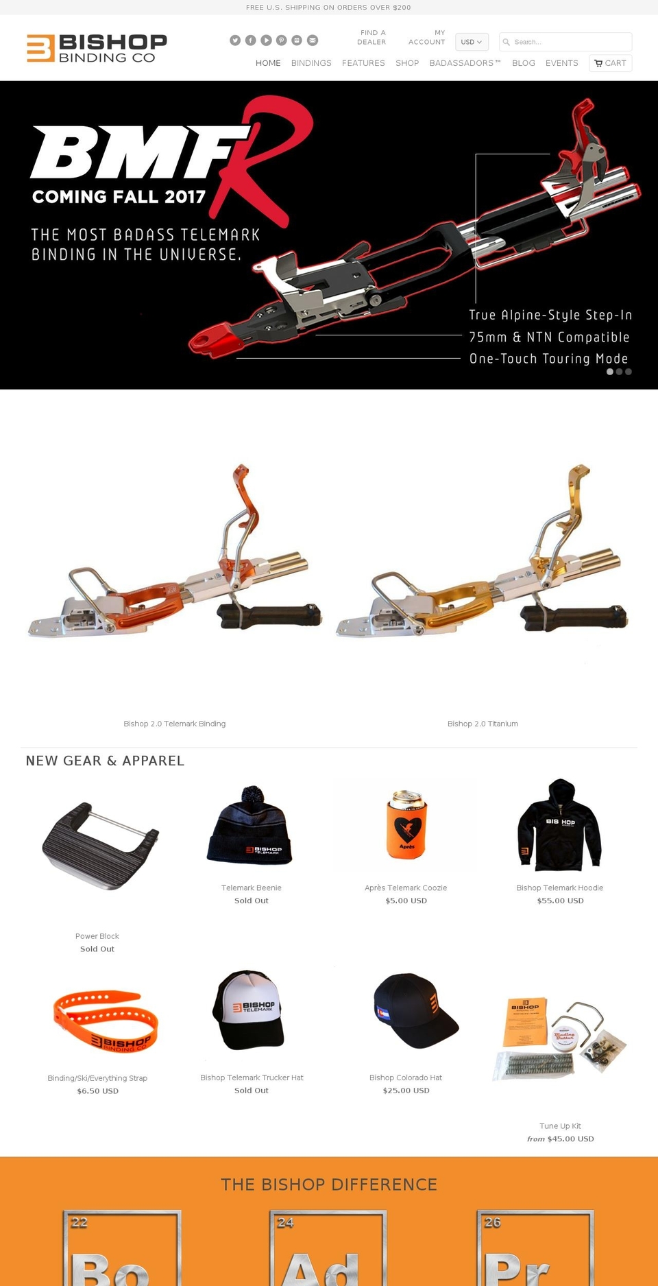 Bishop Binding Co. V1 Shopify theme site example bishopbindings.com