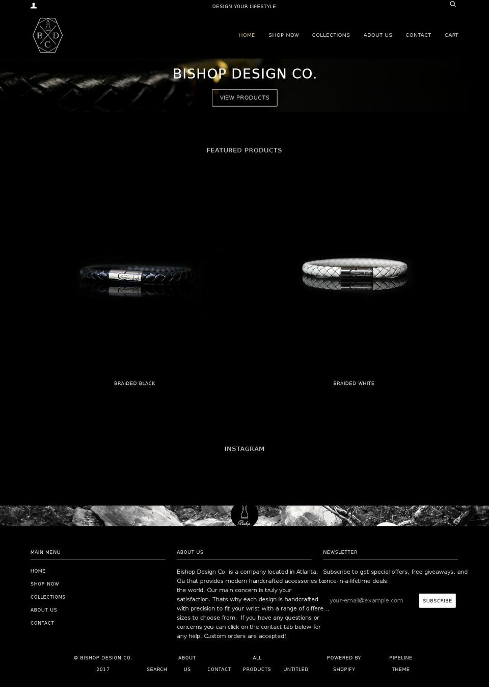 bishopdesignco.com shopify website screenshot