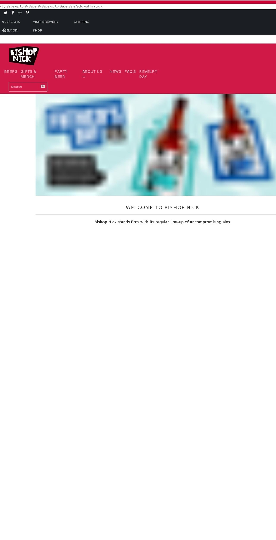 bishopnick.com shopify website screenshot
