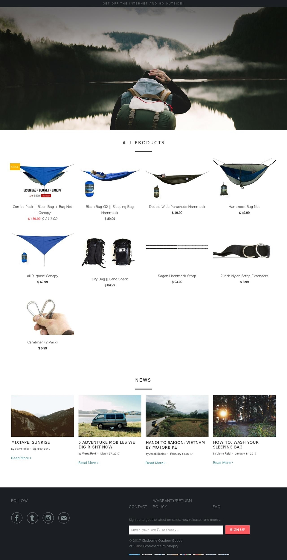 bison-bag.com shopify website screenshot