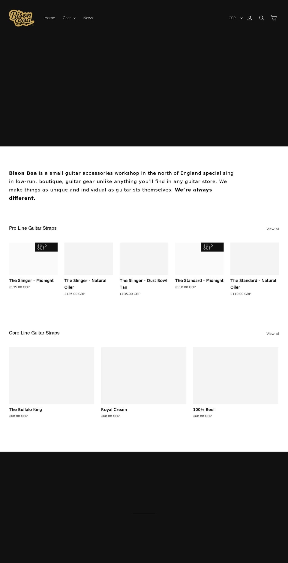 bisonboa.com — Shopify storefront screenshot