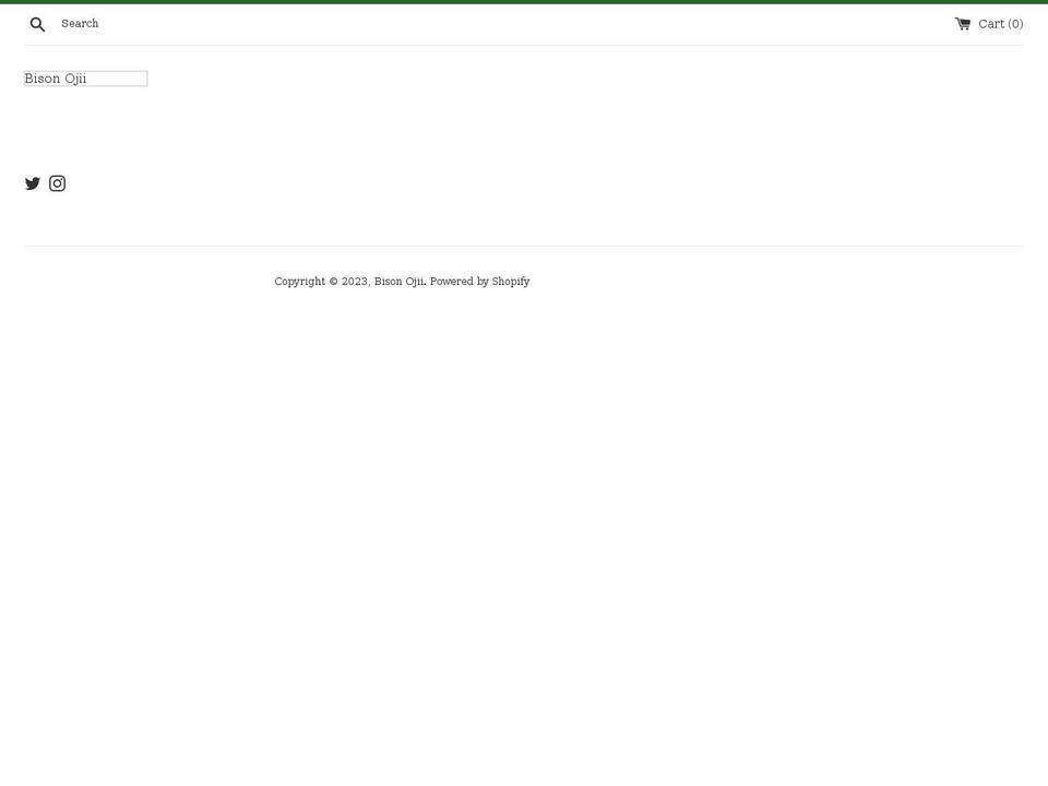 bisonojii.com shopify website screenshot