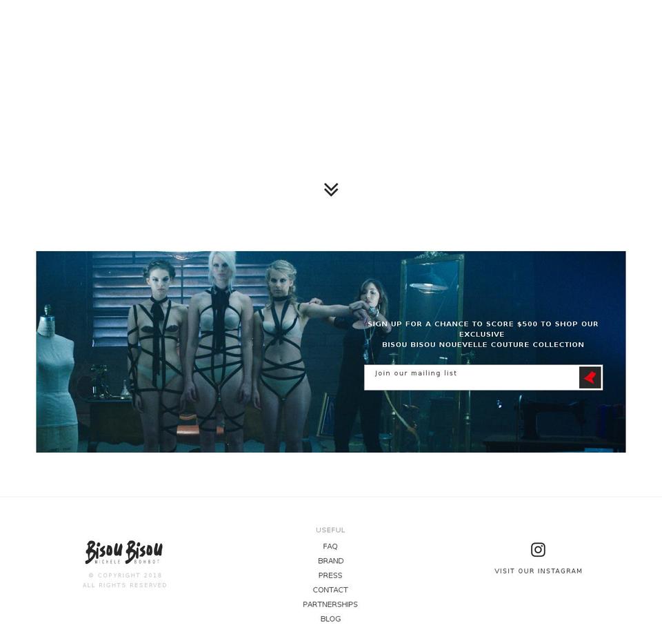 Bisou 2017 Shopify theme site example bisou-bisou.net