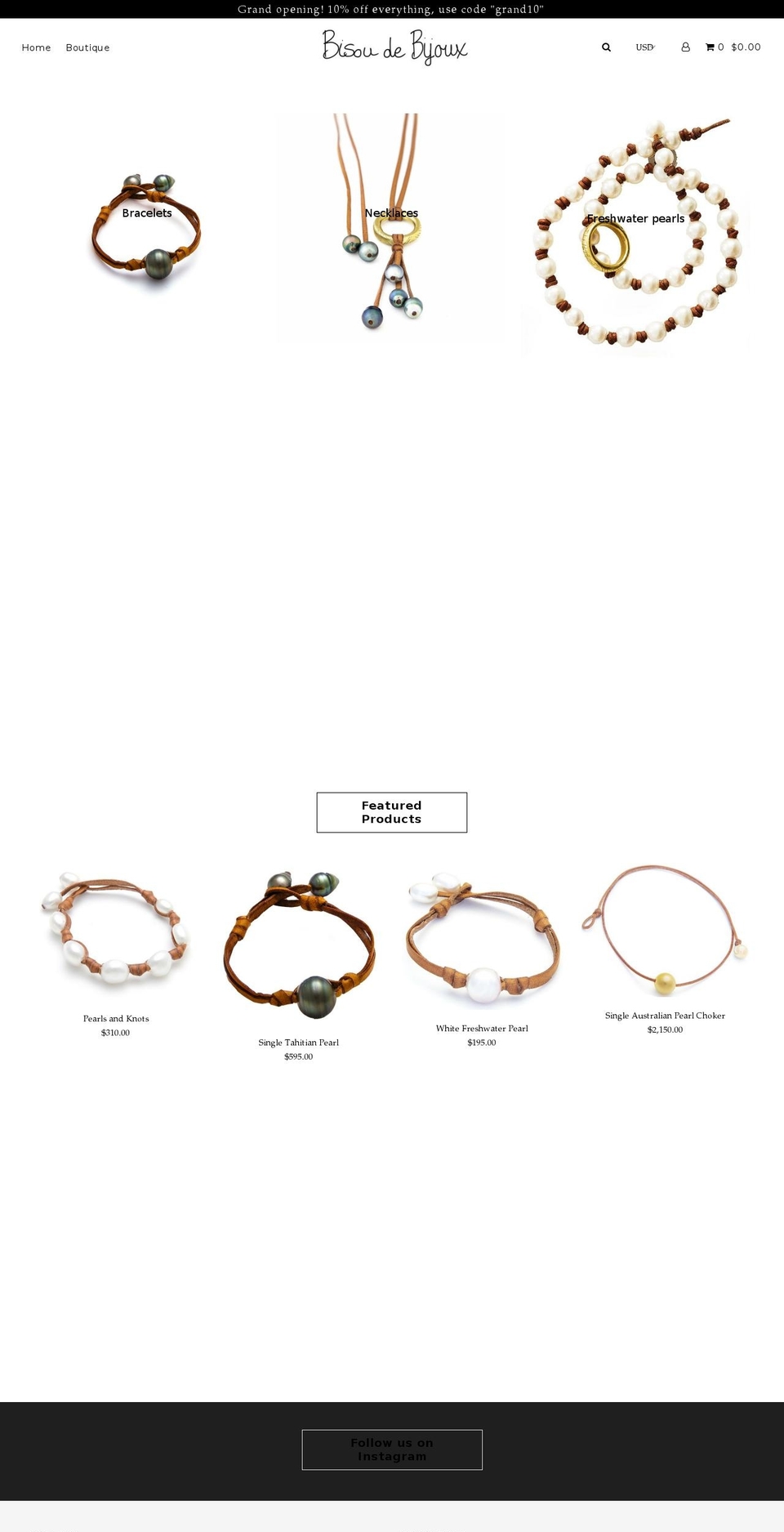 bisoudebijoux.com shopify website screenshot