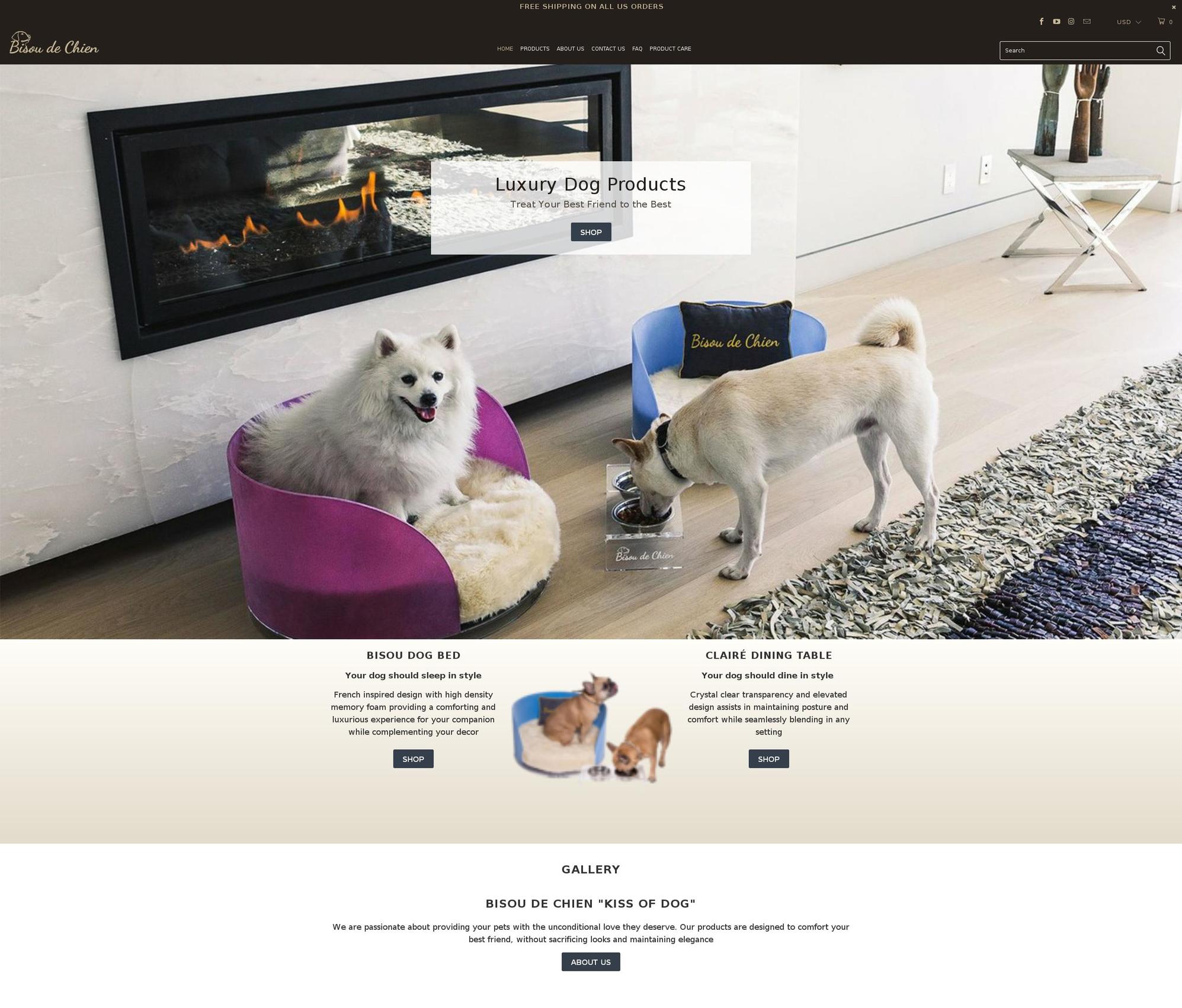 Copy of Final Website Shopify theme site example bisoudechien.com