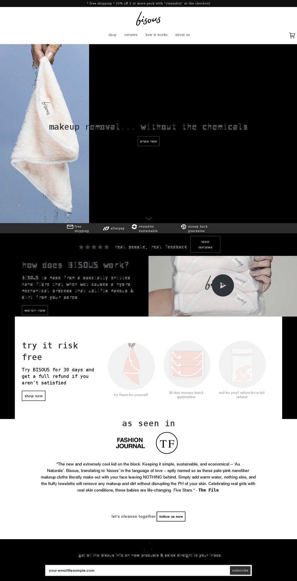 bisous.store shopify website screenshot