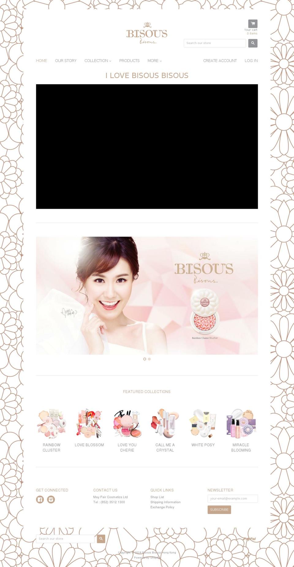 bisousbisoushk.com — Shopify storefront screenshot