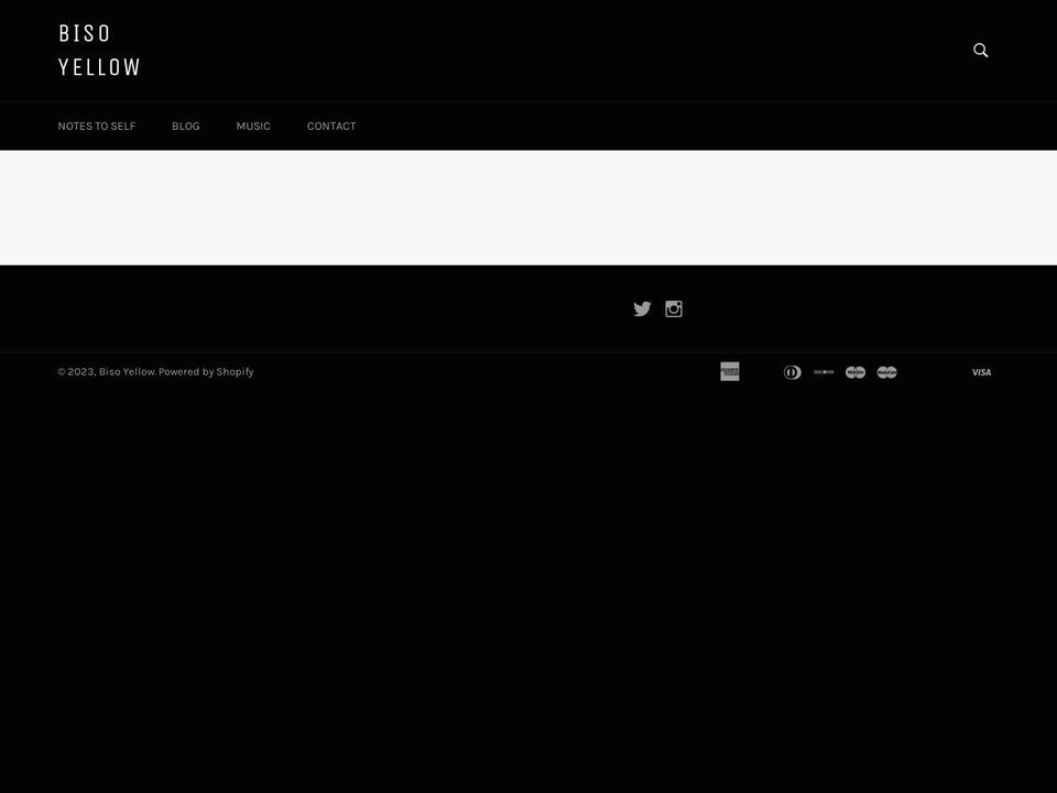 bisoyellow.com shopify website screenshot