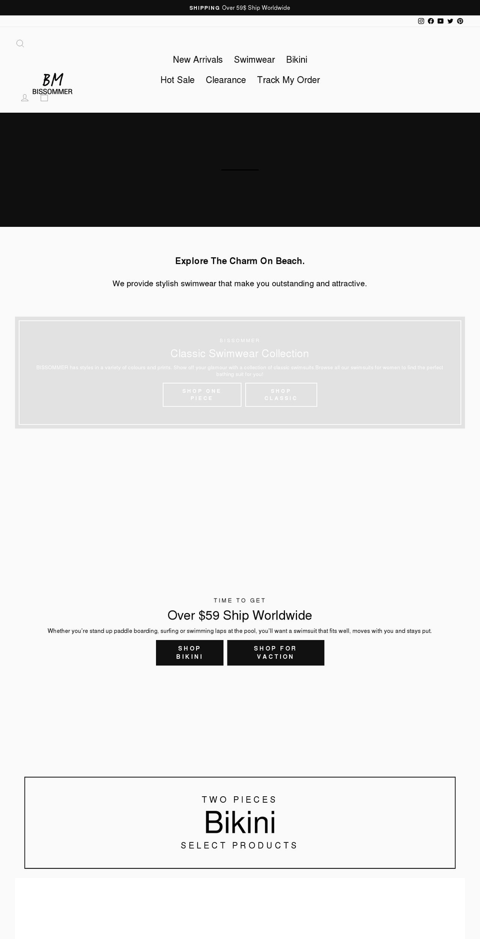 bissommer.com shopify website screenshot