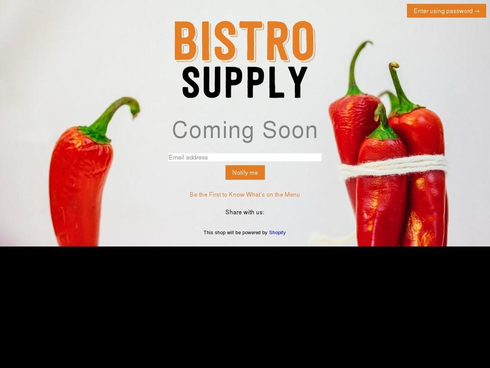 bistro.supply shopify website screenshot