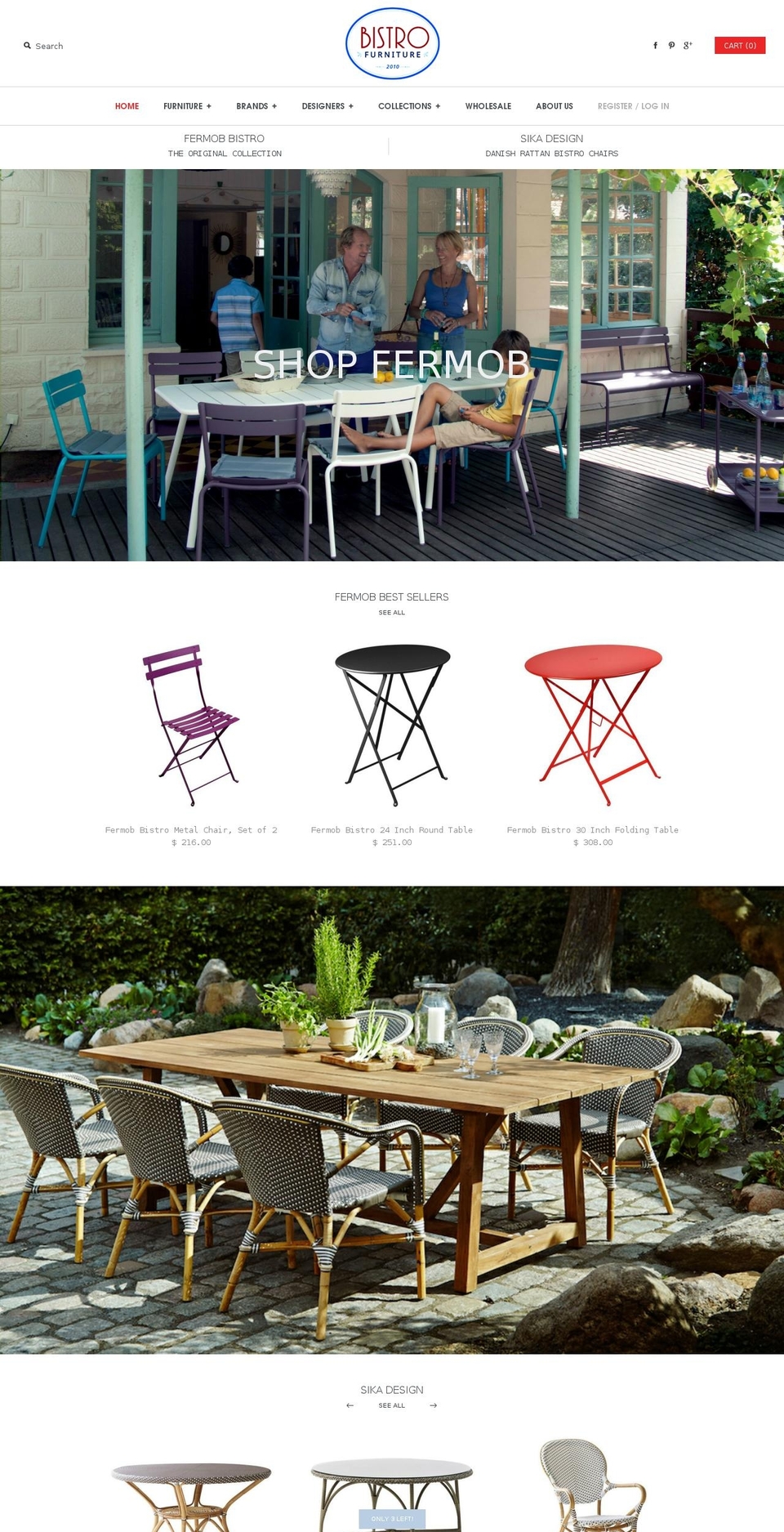 Live Symmetry Shopify theme site example bistrofurniture.info