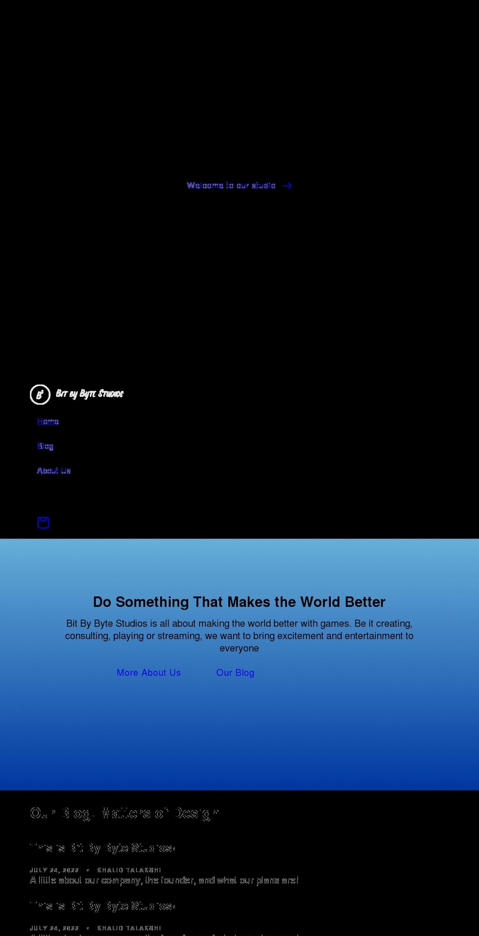bit-by-byte-studios.com shopify website screenshot