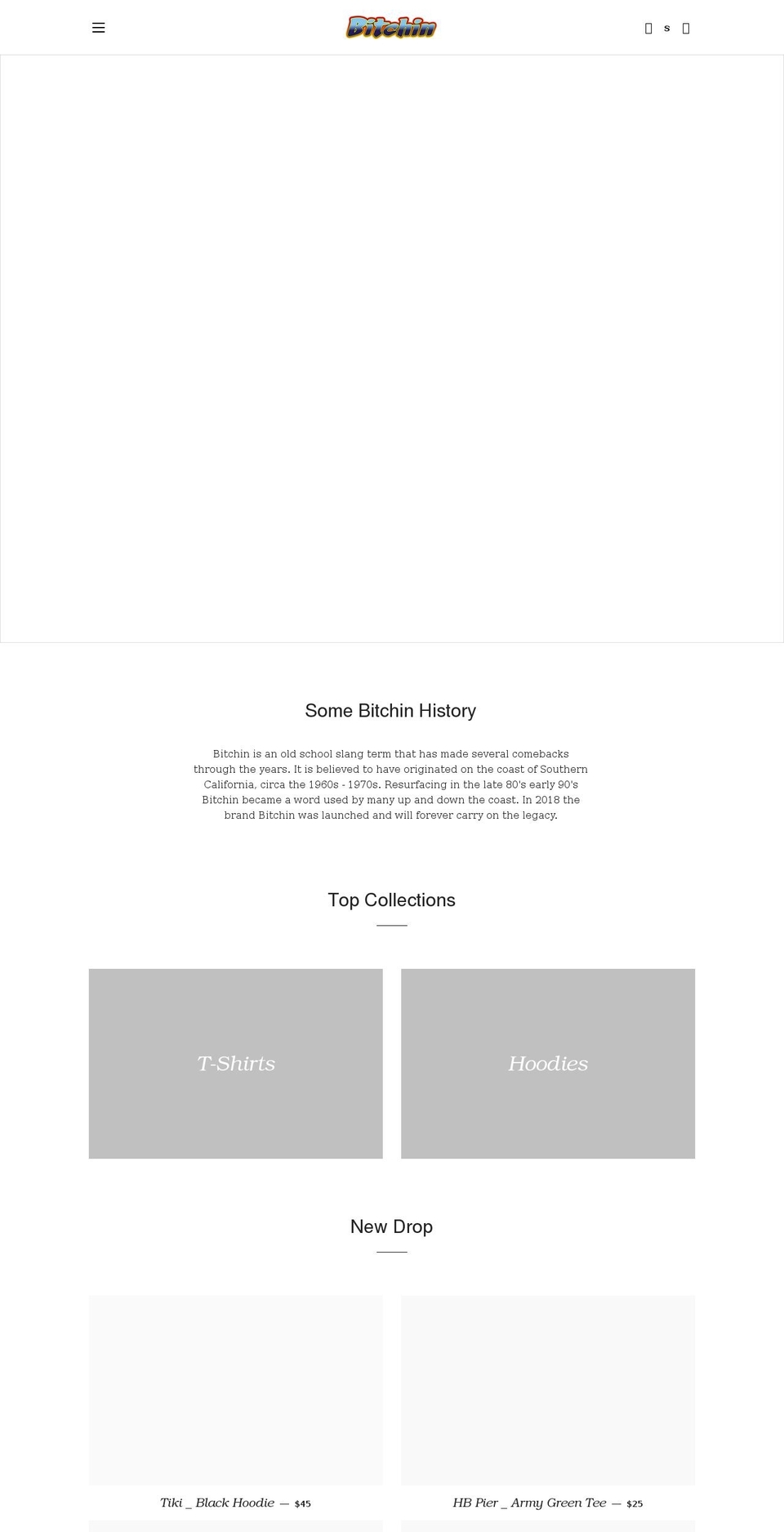 bitchinprints.com shopify website screenshot