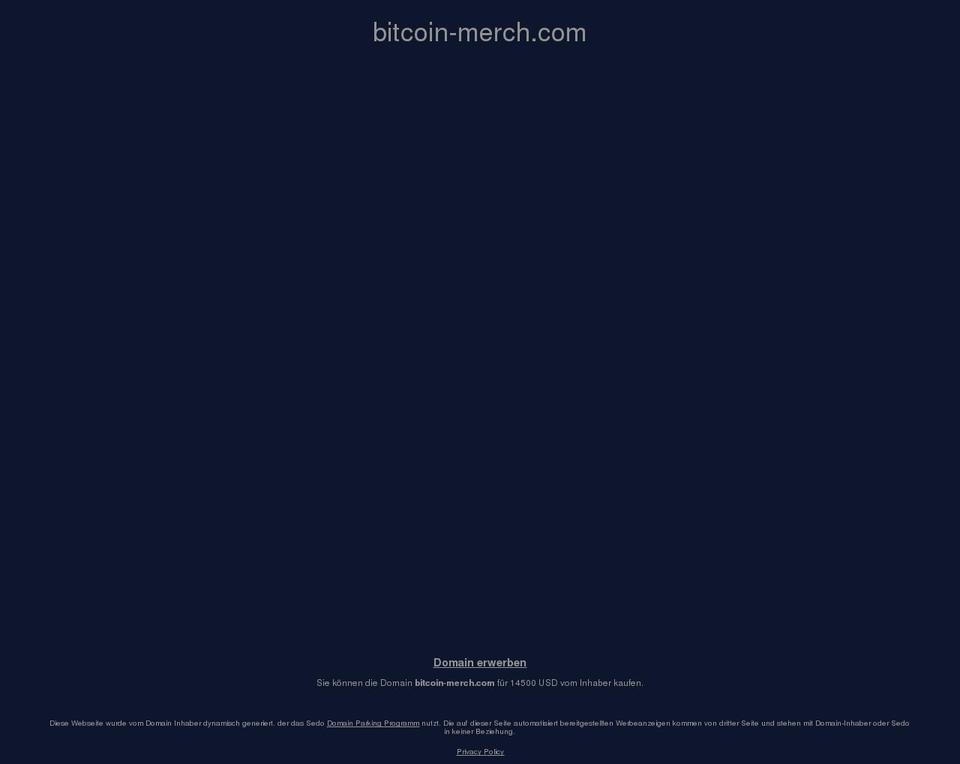 bitcoin-merch.com — Shopify storefront screenshot