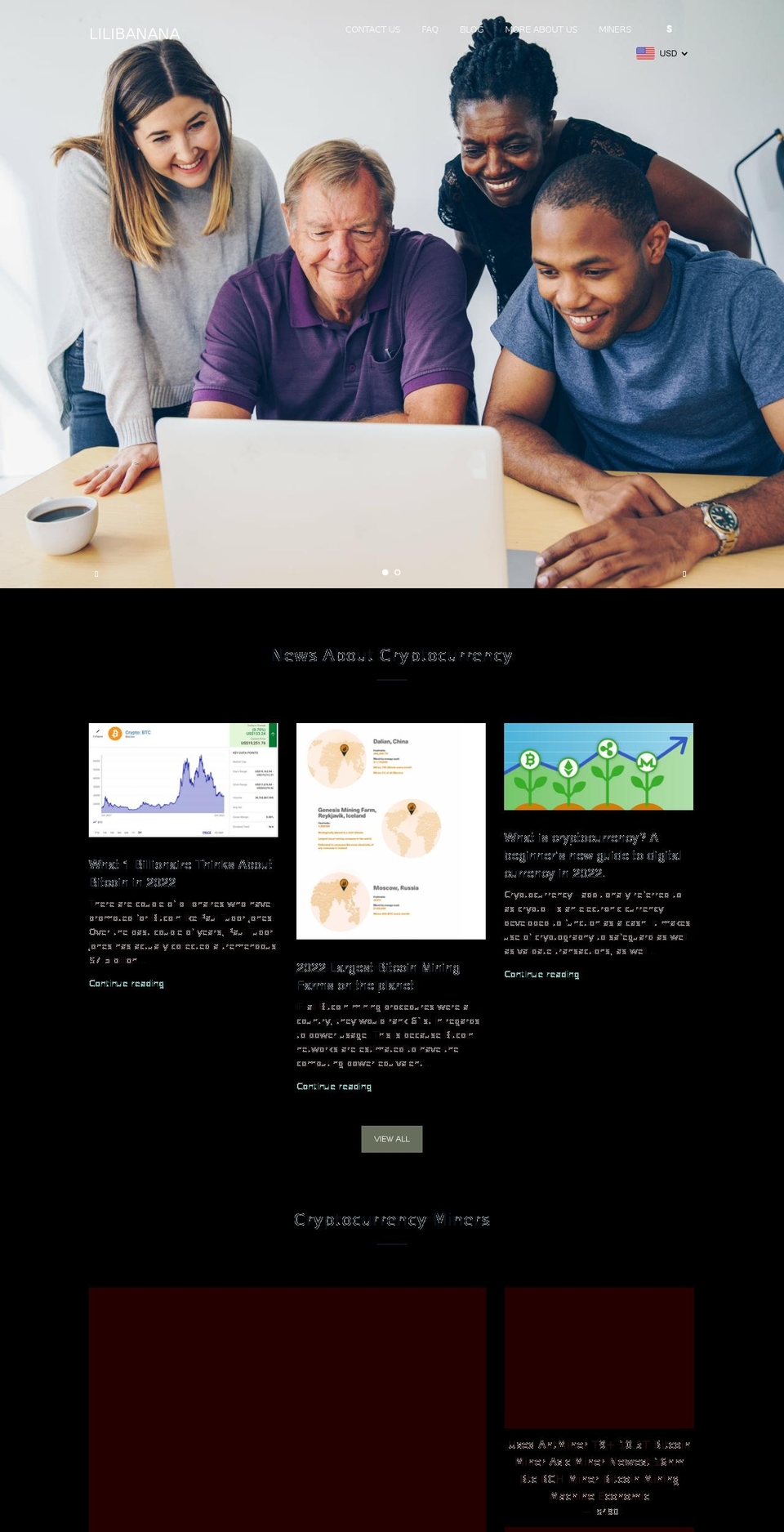 bitcoin-miner.org shopify website screenshot