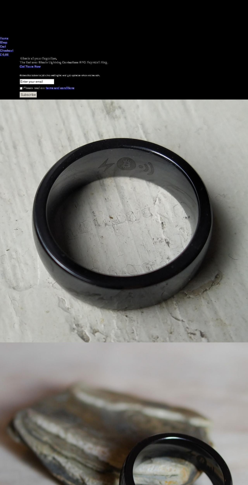 bitcoin-ring.com — Shopify storefront screenshot