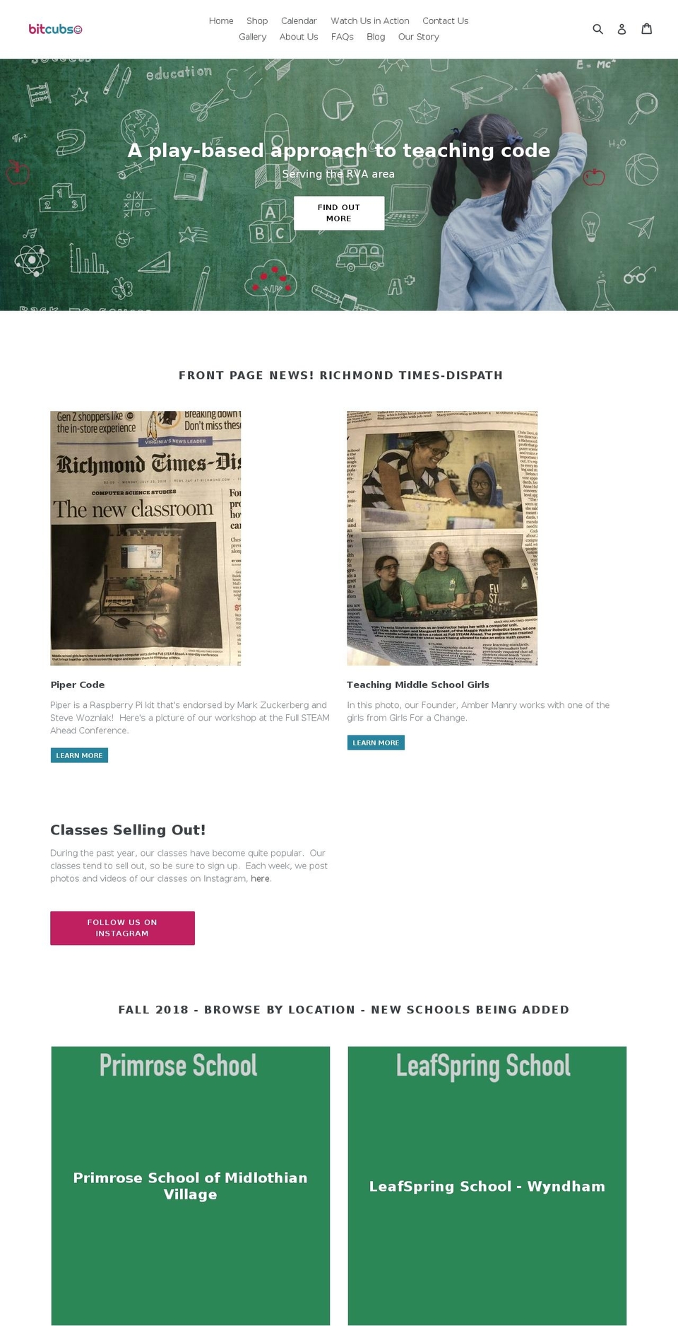 bitcubs.com shopify website screenshot