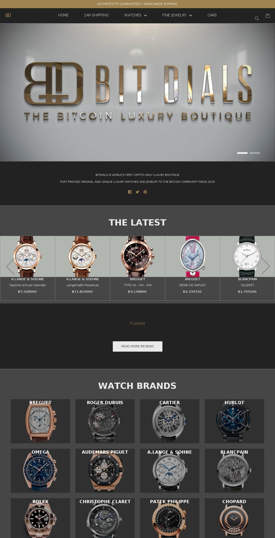 bitdials.com — Shopify storefront screenshot