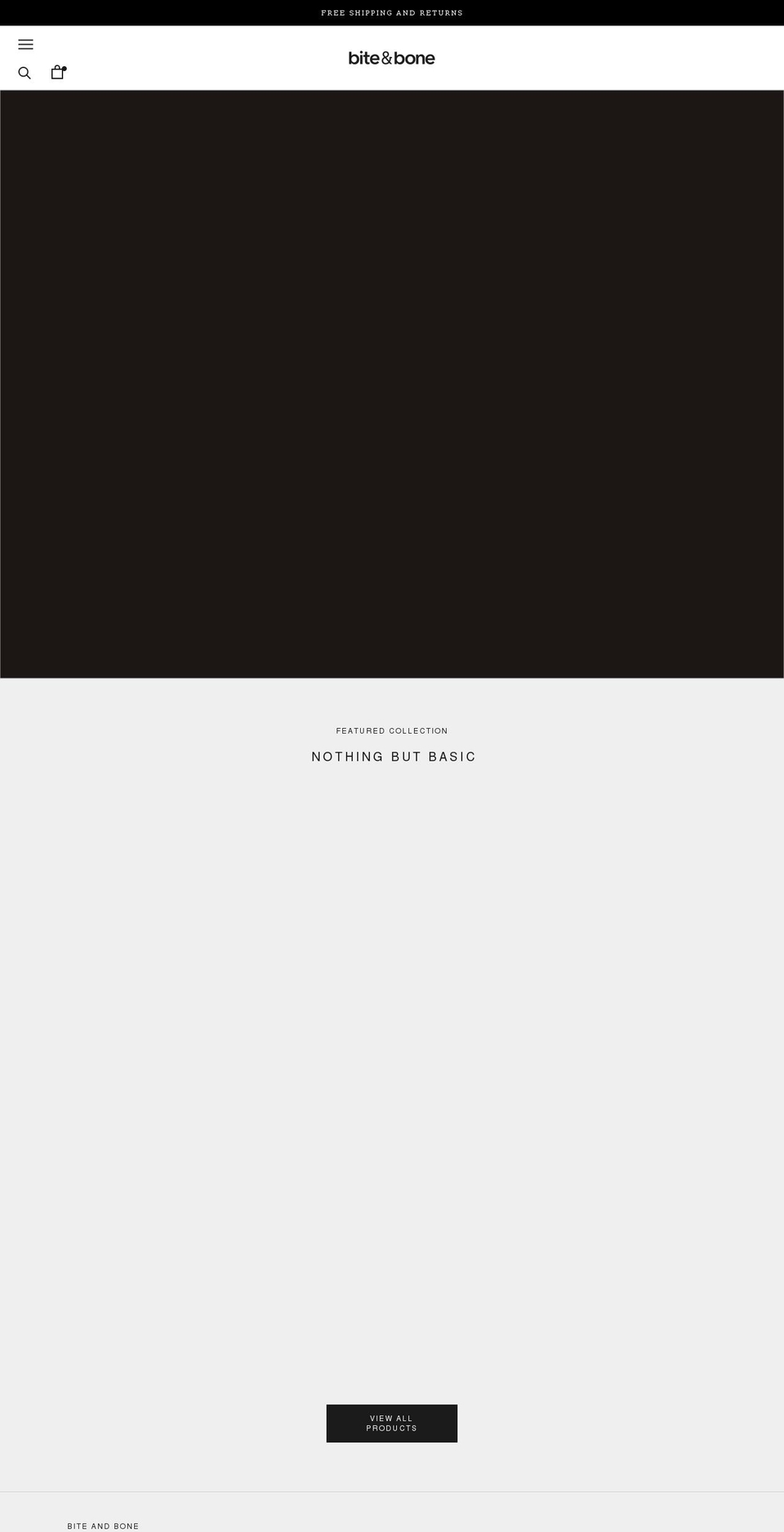 biteandbone.com shopify website screenshot