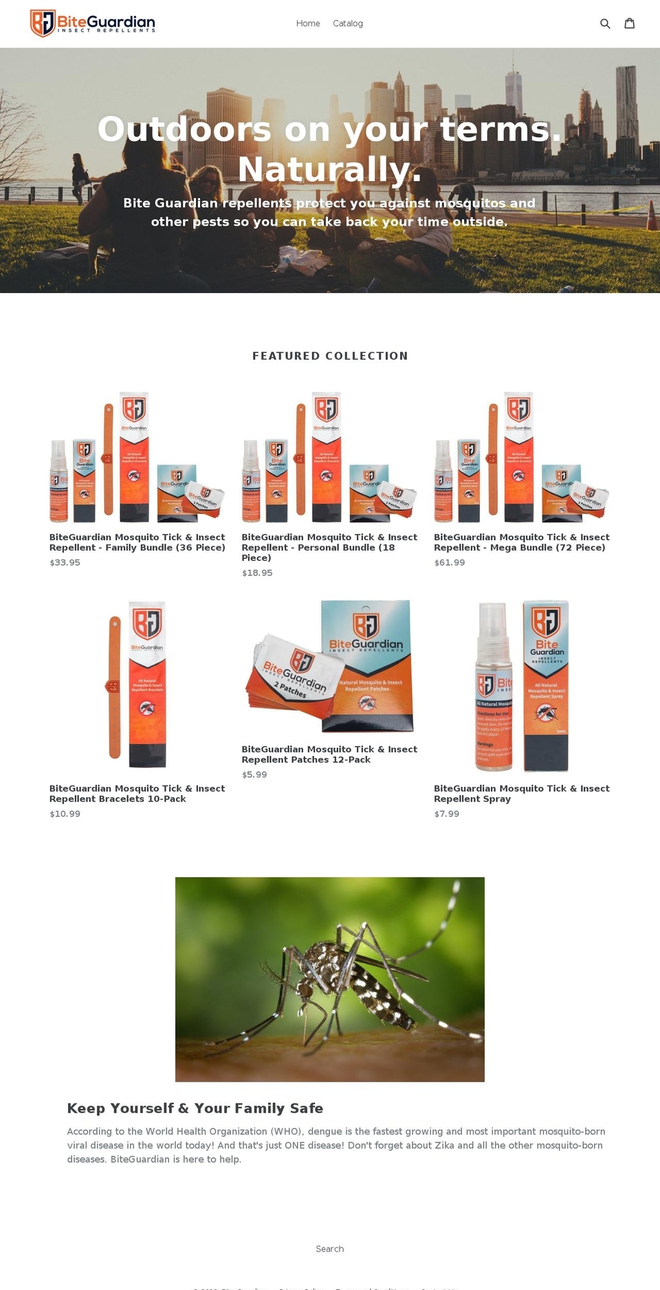 biteguardian.com shopify website screenshot