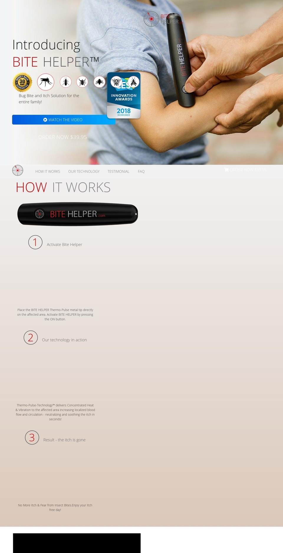 bitehelper.com shopify website screenshot