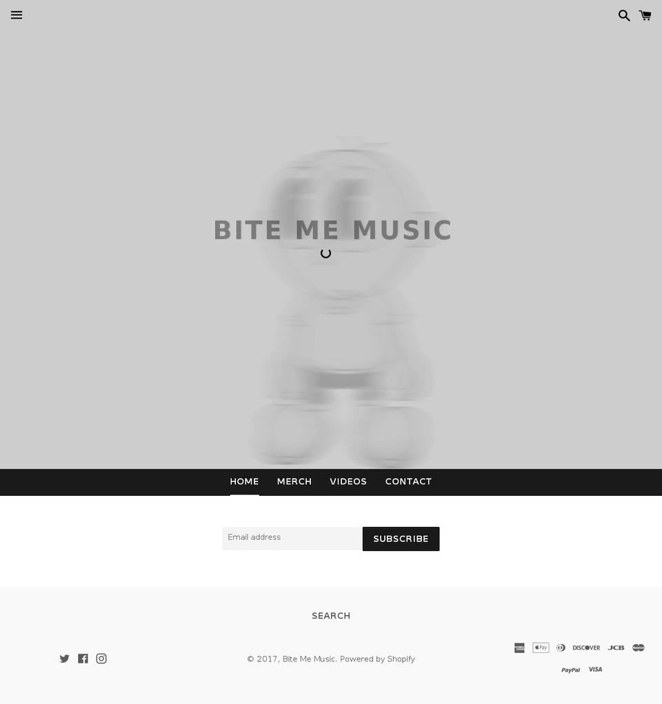 bitememusic.com shopify website screenshot