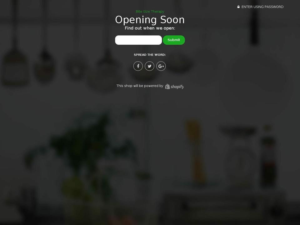 bitesizetherapy.com — Shopify storefront screenshot