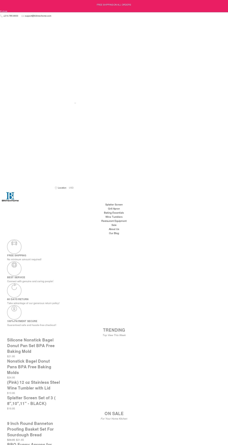 bitimexhome.com shopify website screenshot