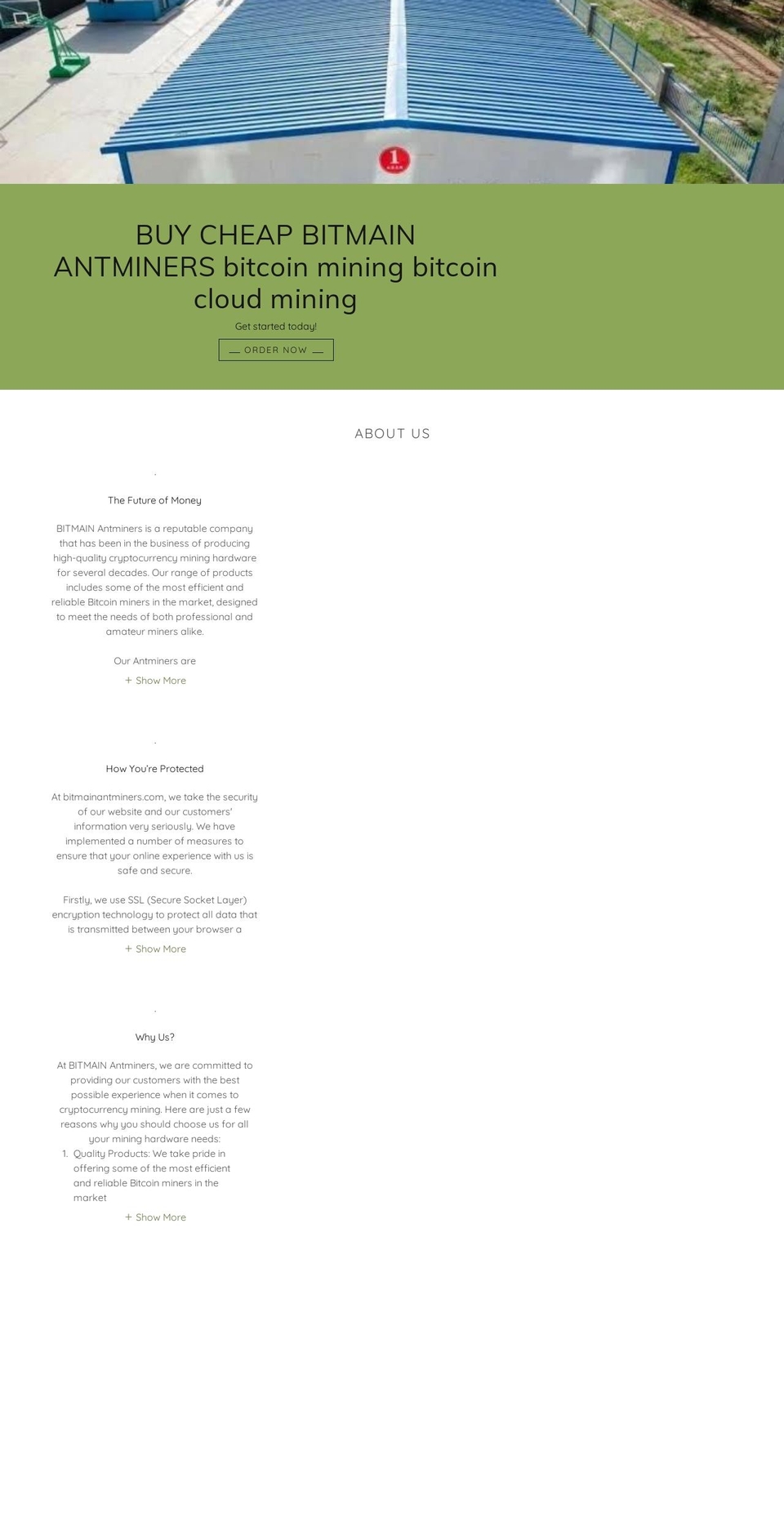 bitmainantminers.com — Shopify storefront screenshot