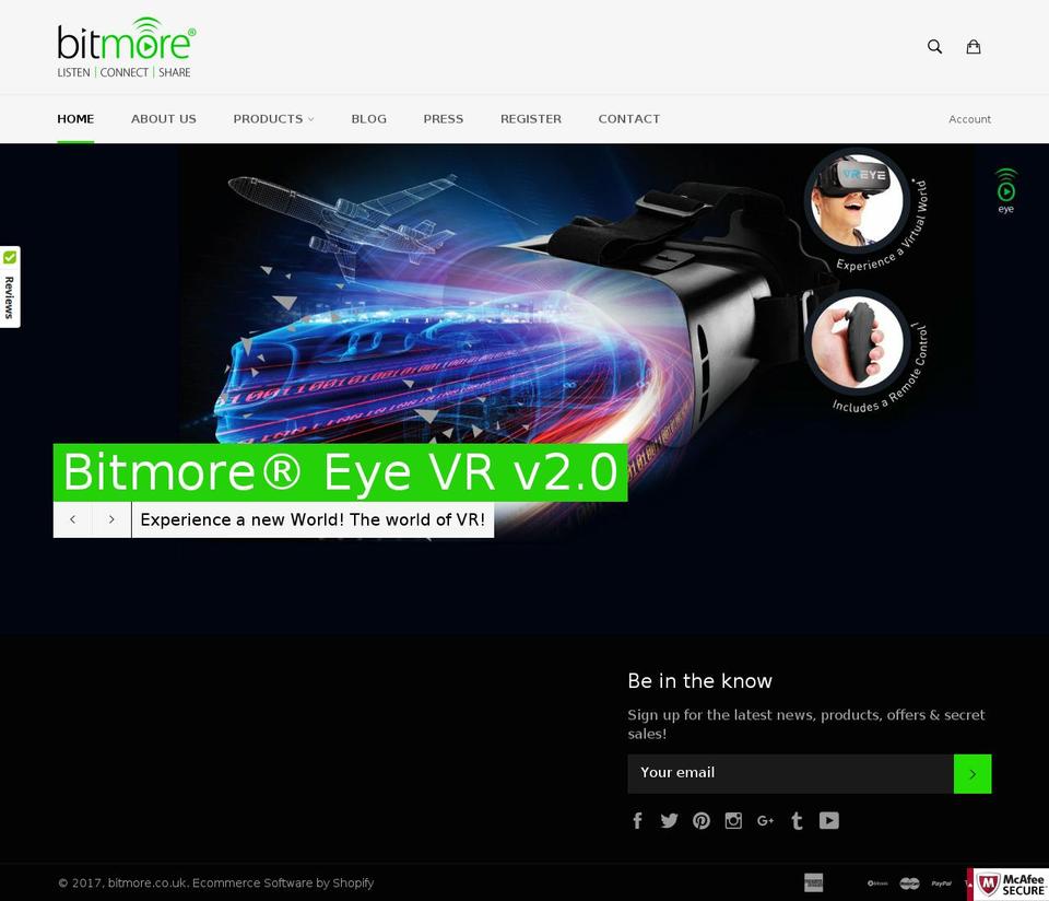 bitmore.co.uk shopify website screenshot
