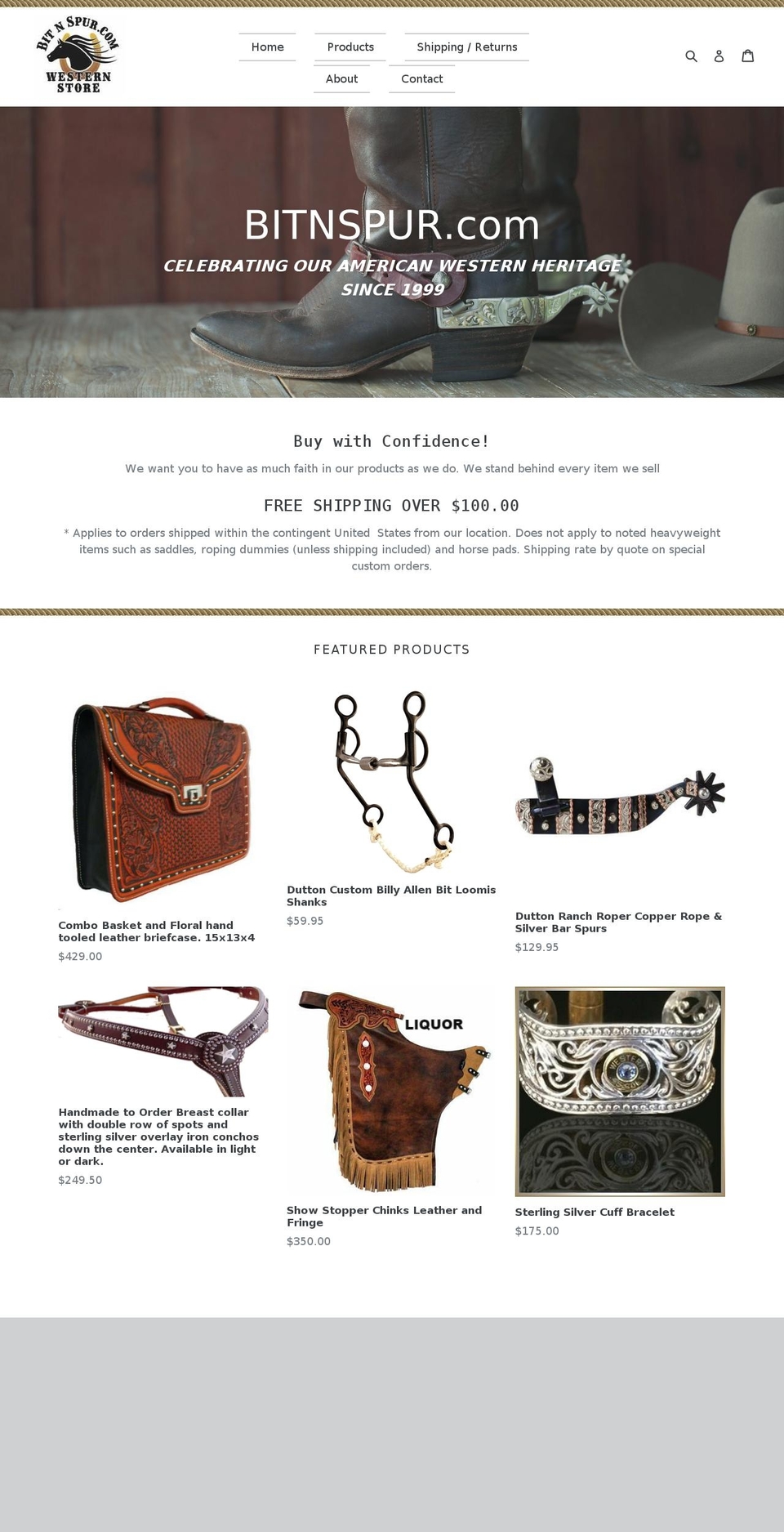 bitnspur.com — Shopify storefront screenshot