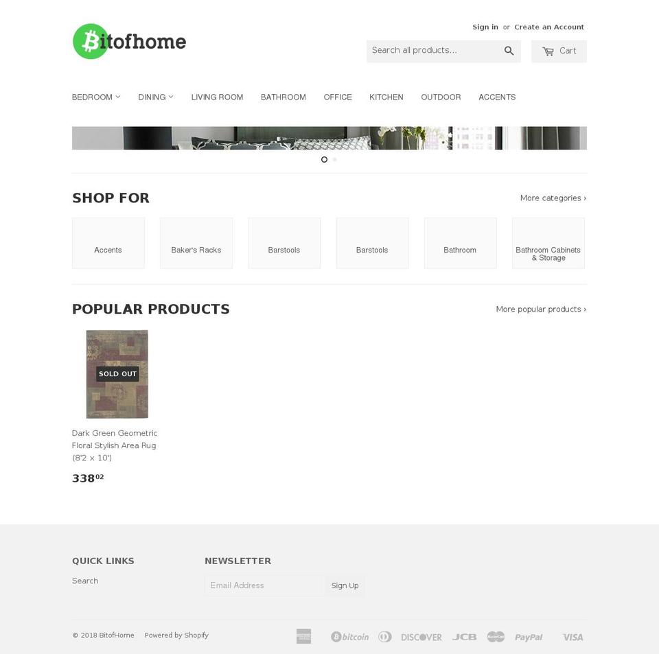 bitofhome.com shopify website screenshot