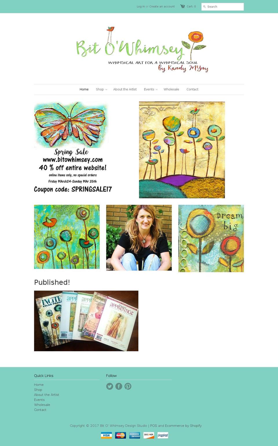 bitowhimsey.com shopify website screenshot
