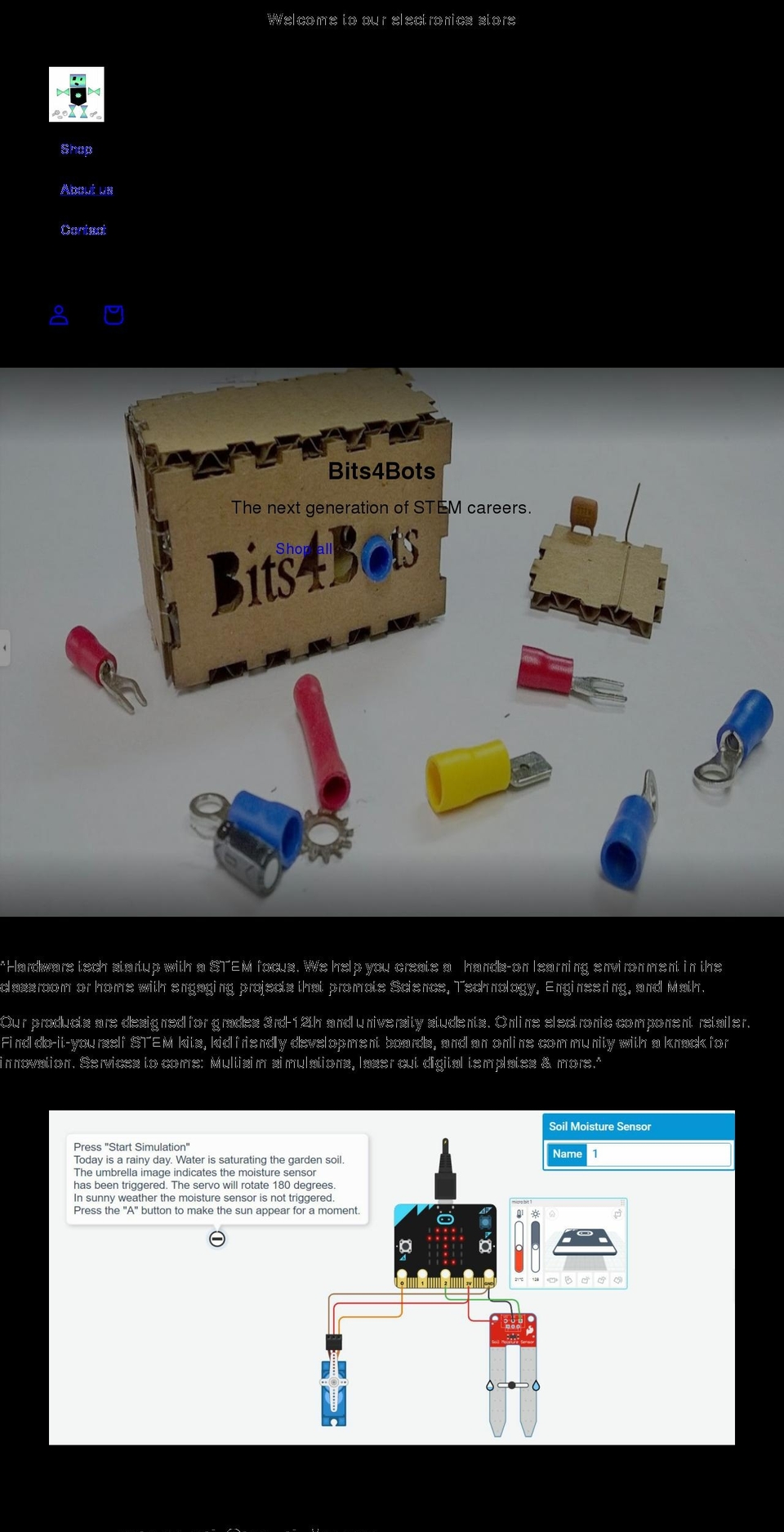 bits4bots.com shopify website screenshot
