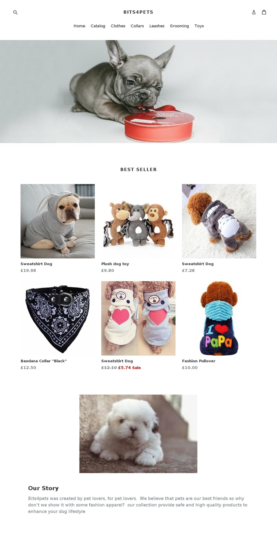 bits4pets.com — Shopify storefront screenshot