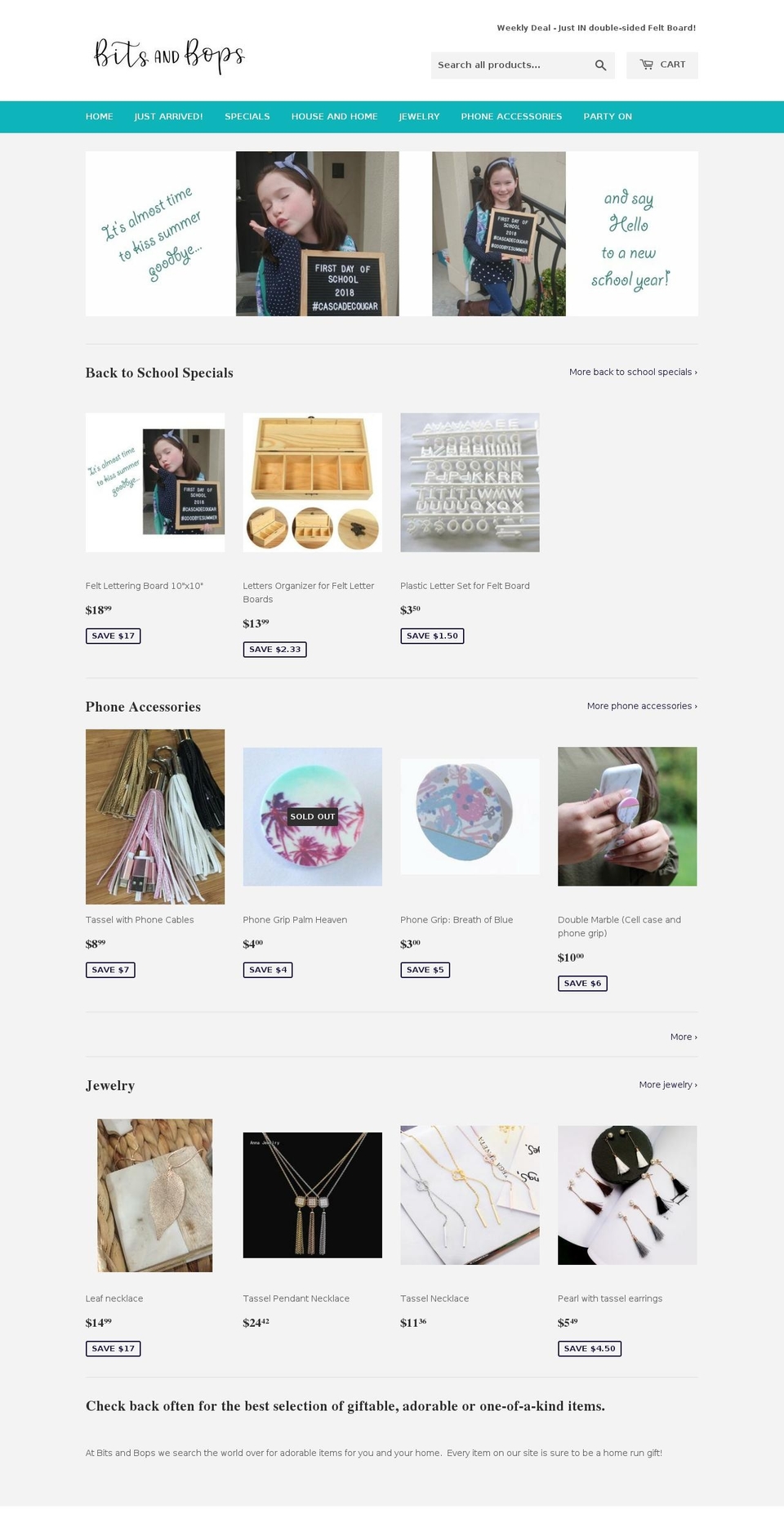 bitsandbops.com — Shopify storefront screenshot